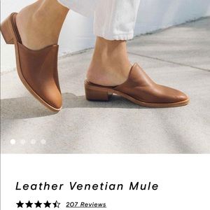 Soludos Leather Venetian mule $99 today only